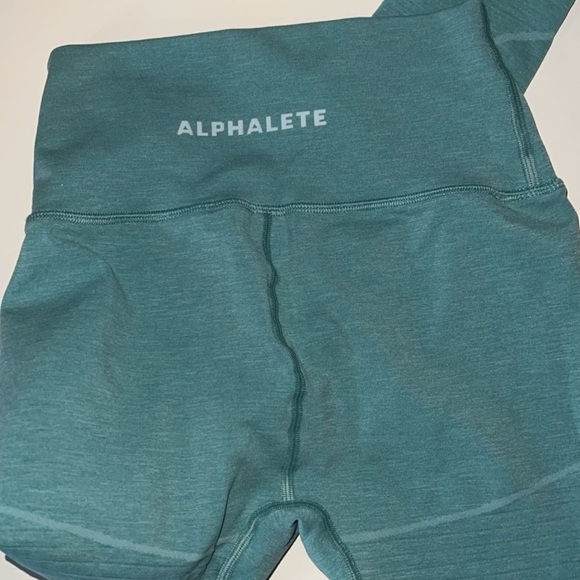 Alphalete OG Revival Leggings Seamless High Waist Jade Green size Small - Picture 7 of 11
